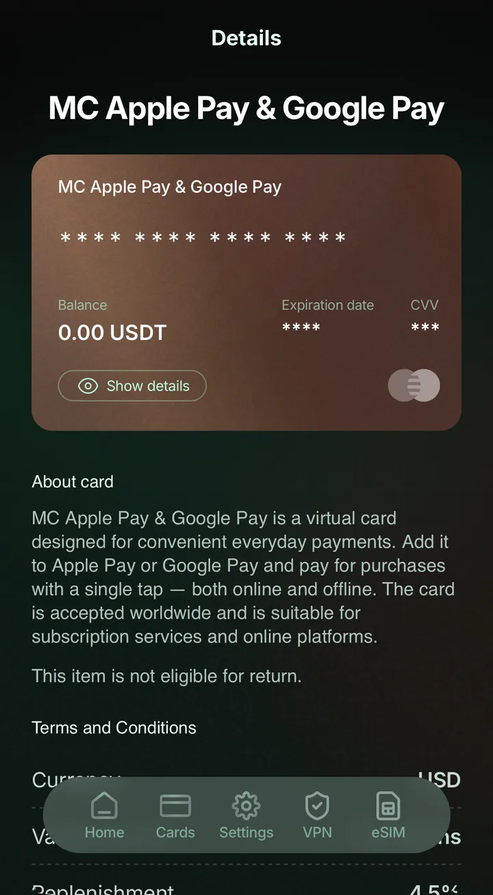 CinCin Pay screen in the CinCin app